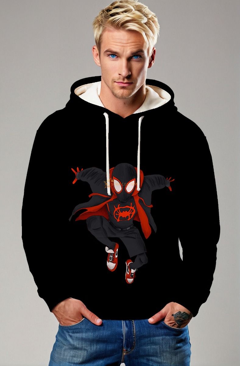 Black Spider Jump Pullover Hoodie