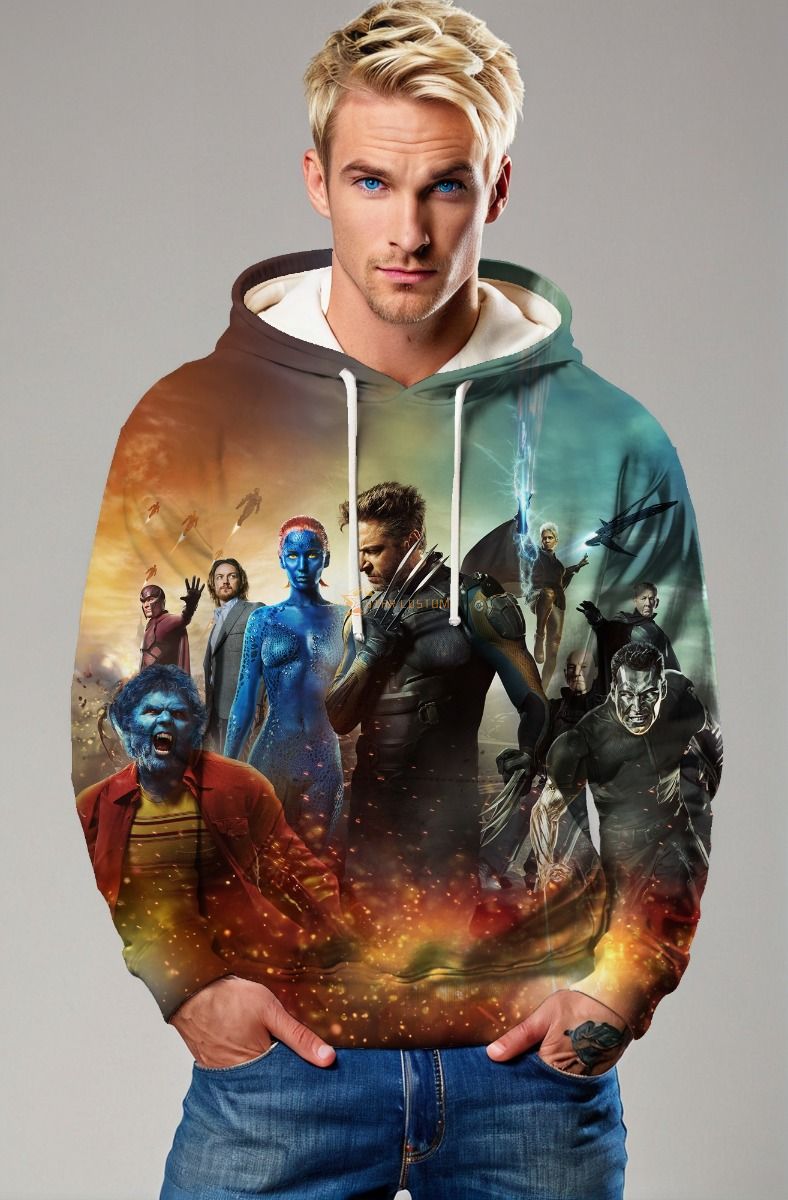 Gradient Blaze X-Men Hoodie – Legends United Edition