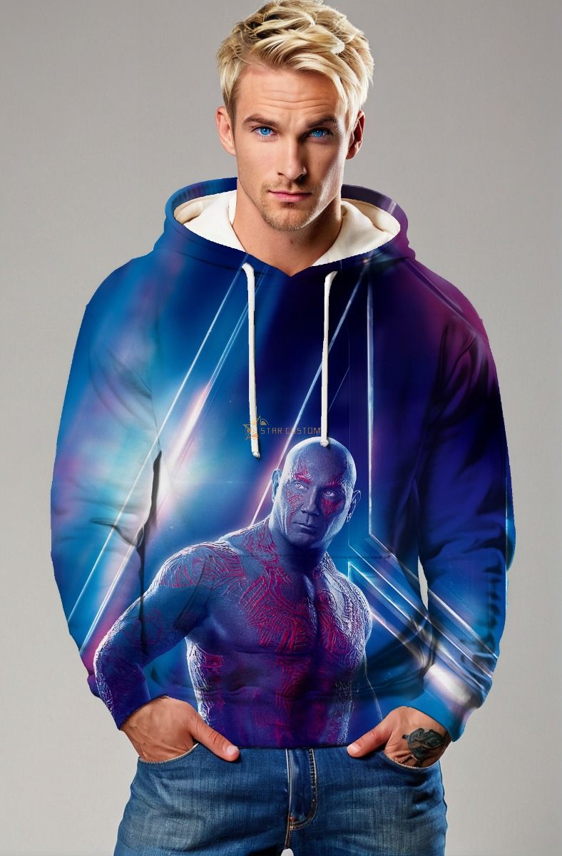 Galactic Warrior Hoodie – Blue Nova Edition