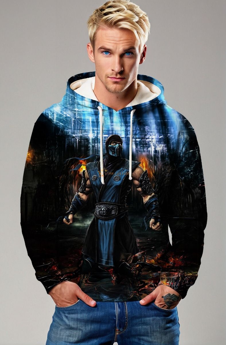 Shadow Freeze Warrior Hoodie – Frostcore Blue Edition
