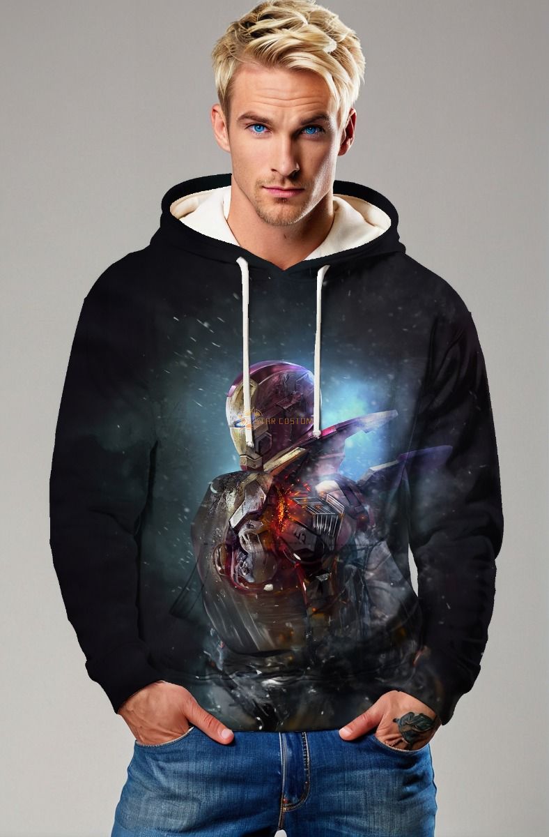 Iron Armor Fallout – Black Pullover Hoodie