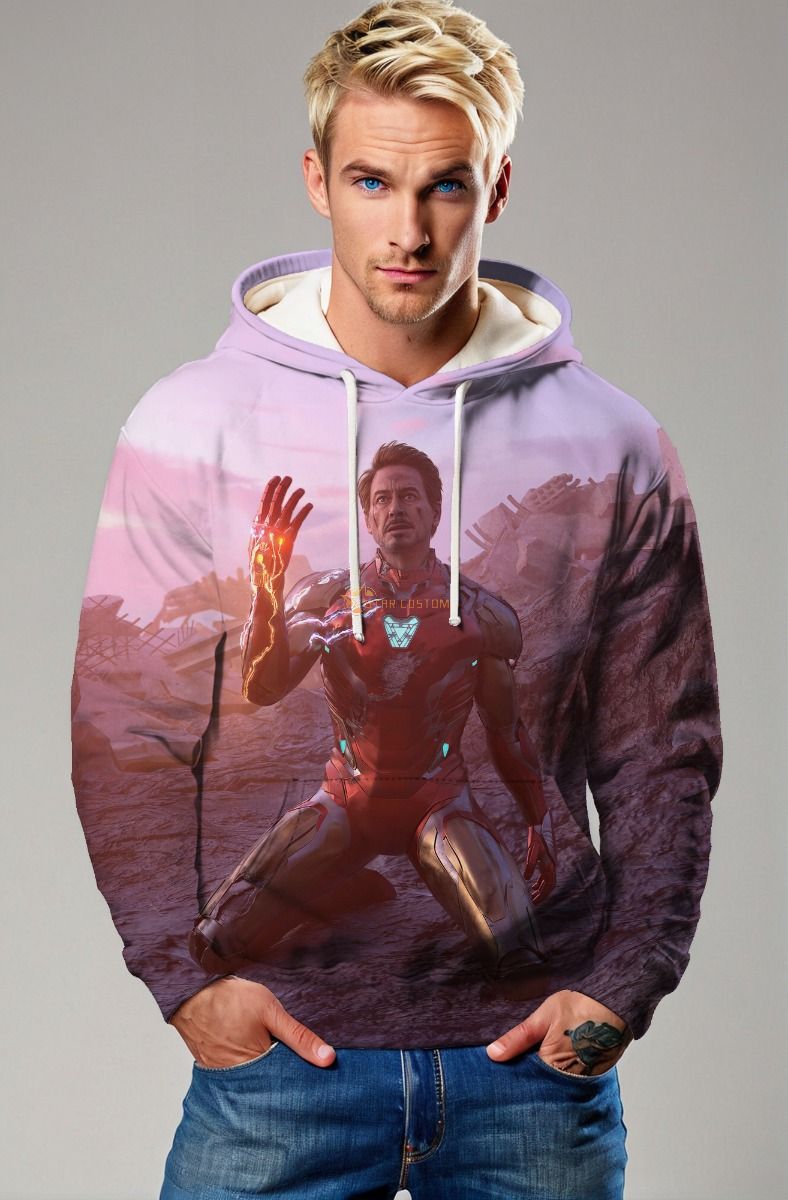 Endgame Moment – Twilight Red & Purple Pullover Hoodie