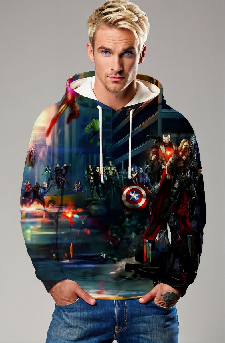 Avengers Assemble Hoodie – City Battle