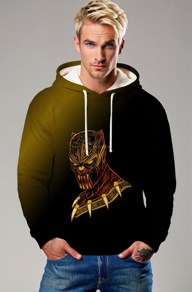 Black Panther Hoodie – Golden Warrior