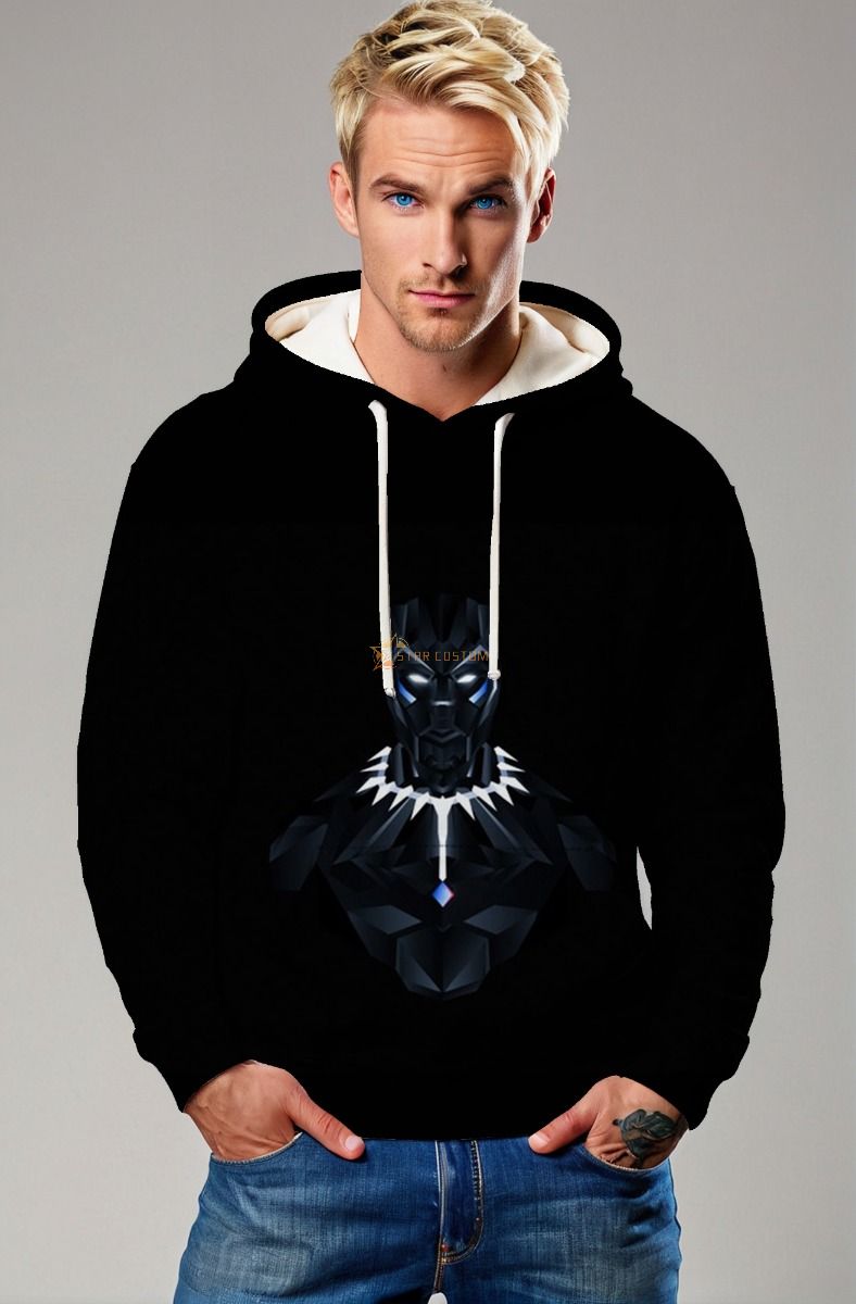 Black Panther Hoodie – Polygon Armor Black