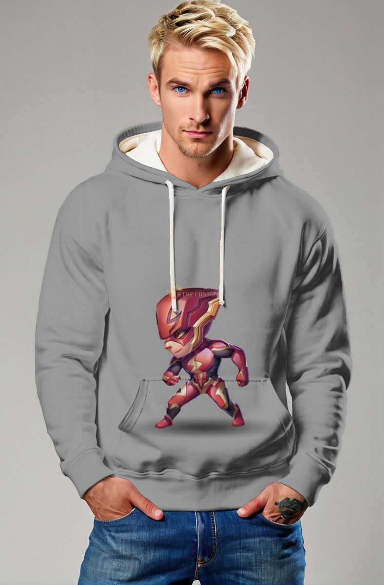 Chibi Flash Hoodie – Cute Speedster in Action