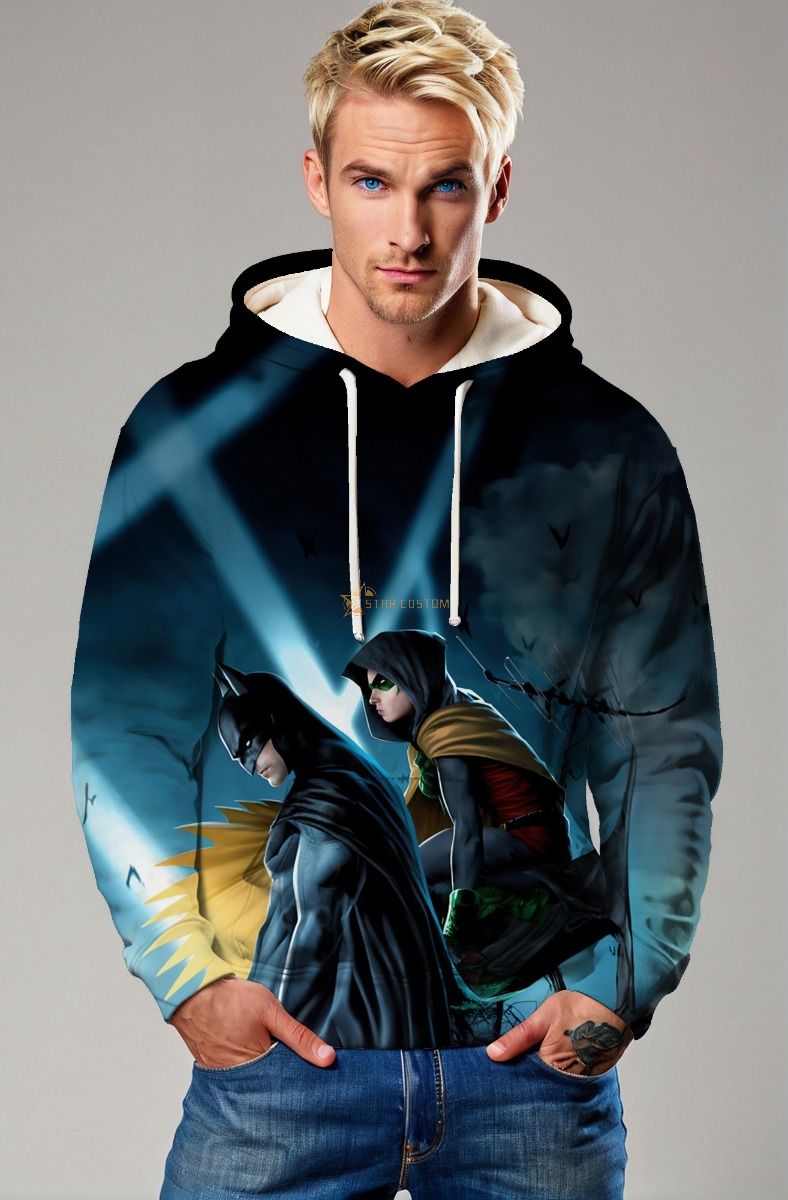 Batman & Robin Hoodie – Gotham Night Watch