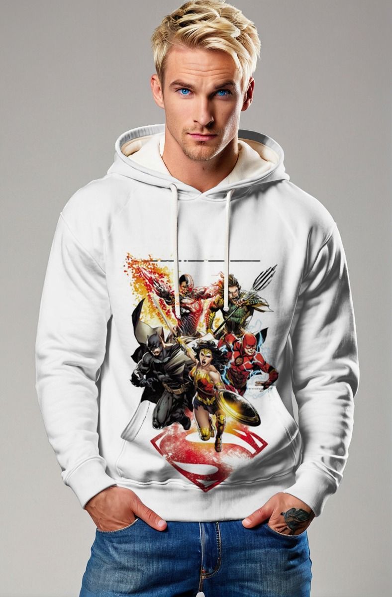 Justice League Hoodie – Comic Hero Assemble