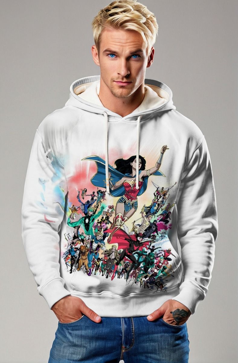 Wonder Woman Heroes Hoodie – Epic DC Line-Up
