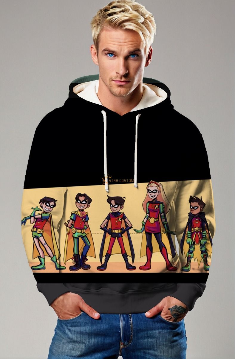 Robin Evolution Cartoon Hoodie – Sidekick Legacy