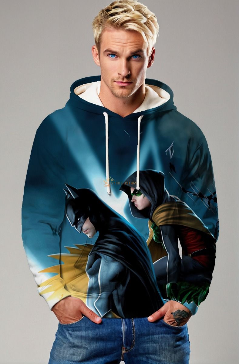 Batman & Robin Dark Vigilante Pullover Hoodie