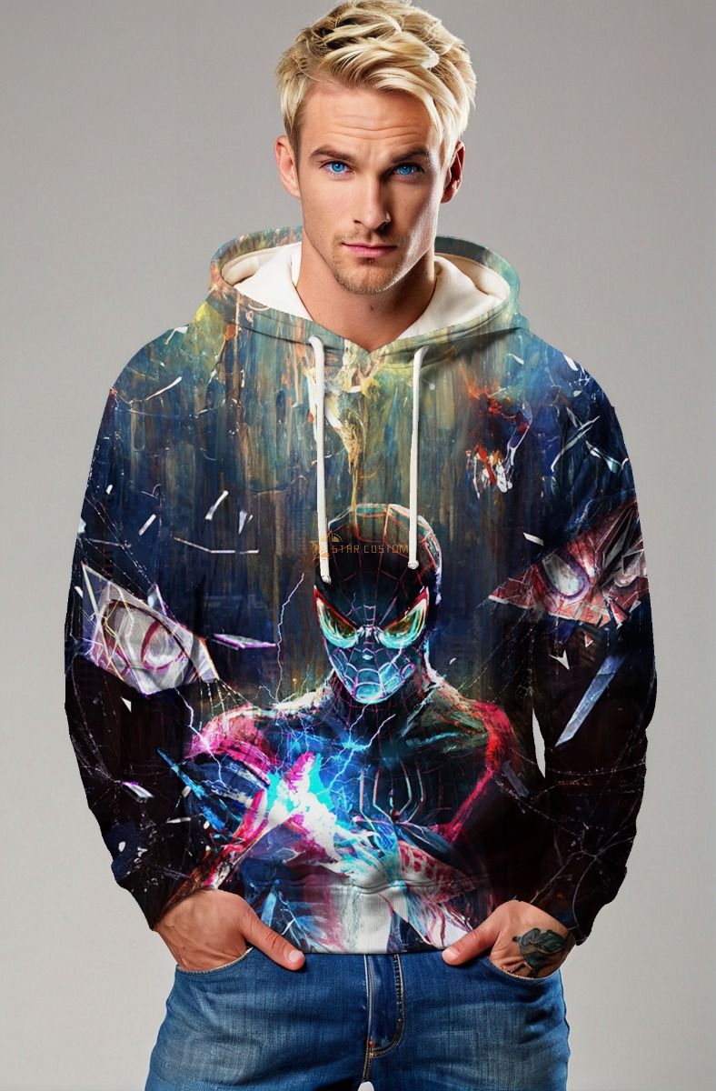 Spider-Verse Electric Pulse Pullover Hoodie