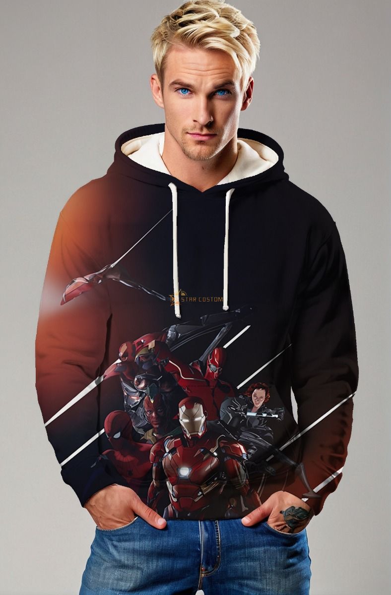 Marvel Avengers Red Armor Team Pullover Hoodie