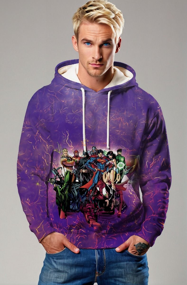 Justice Storm Hoodie – Purple Electric League Pullover