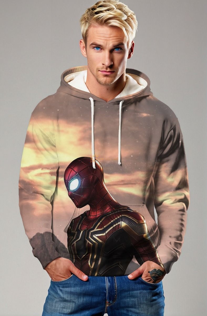 Twilight Vigil Hoodie – Sunset Red Spider Armor