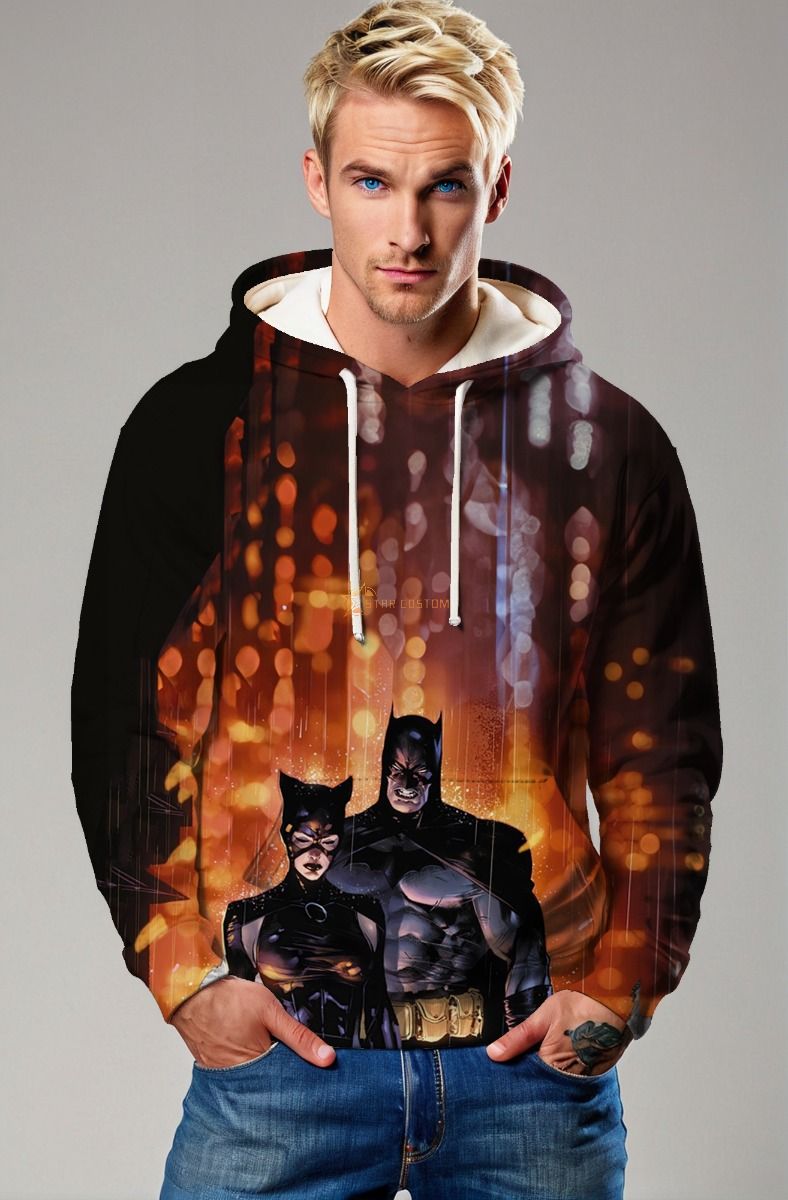 Gotham Duo Glow Hoodie – Batman & Catwoman Warmlight Edition