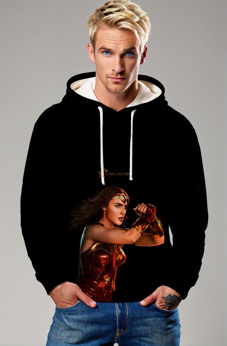 Golden Warrior Hoodie – Black & Bold