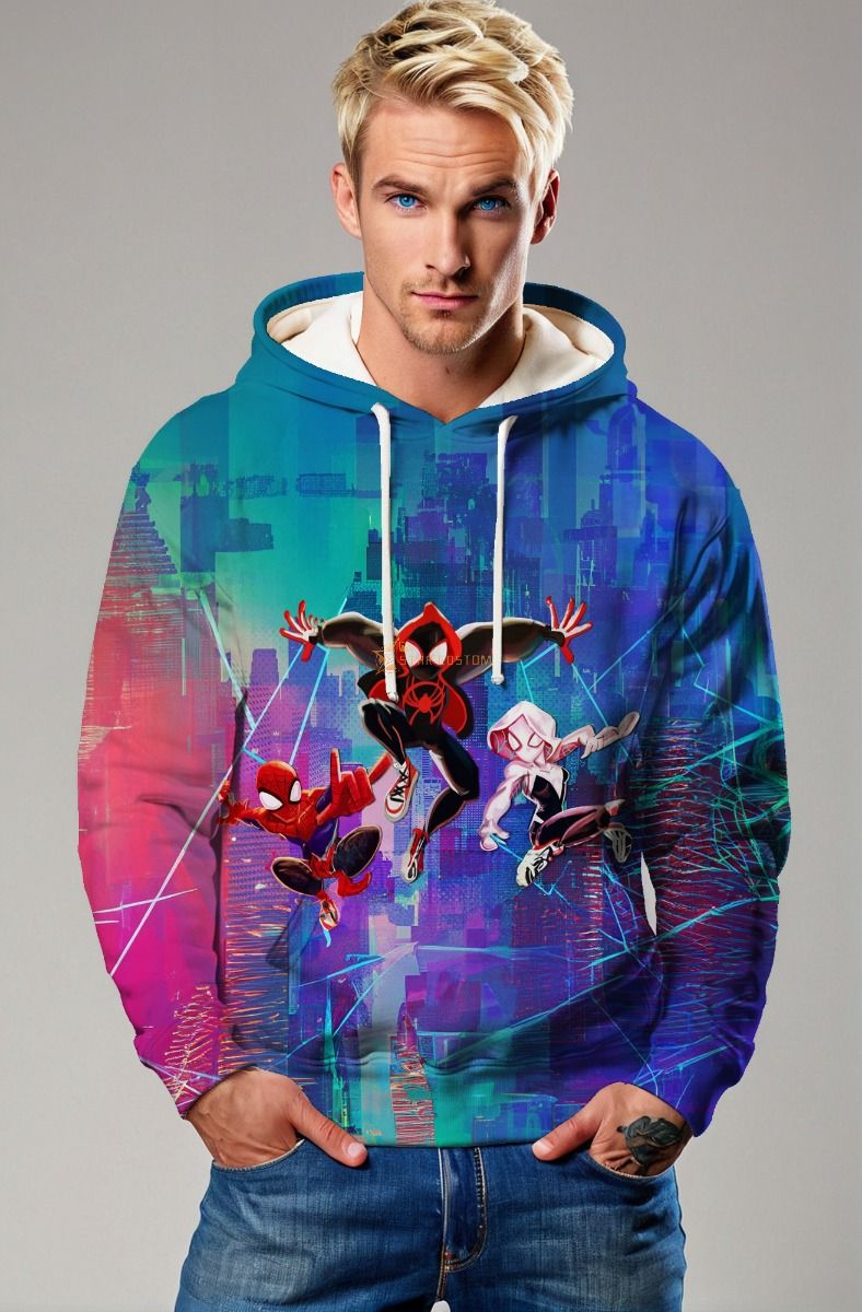 Spider-Verse Pulse Hoodie – Neon City Swing