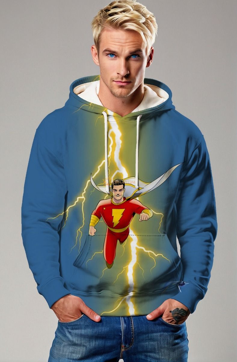 Shazam Storm Hoodie – Thunderbolt Hero Edition