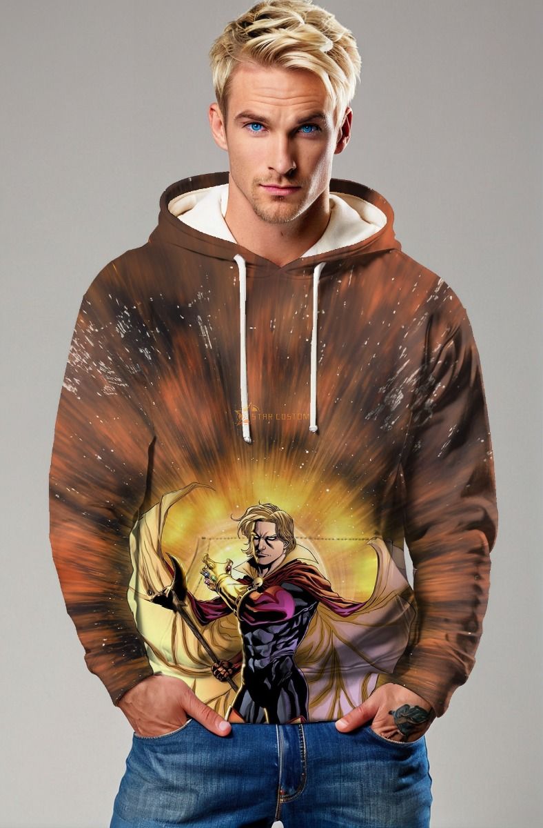 Adam the Warlock Hoodie - Mystical Brown & Gold Marvel Design