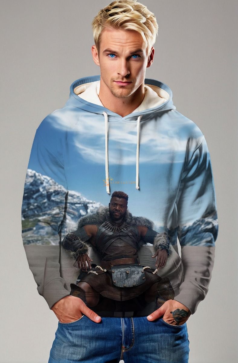 M'Baku Hoodie - Strong Brown & Black Design