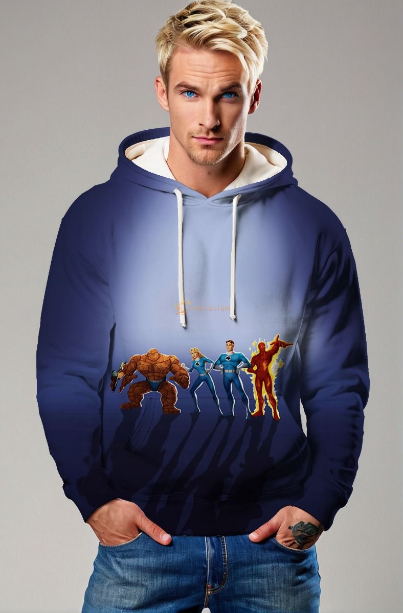 Fantastic Four (Reboot 2005) Team Heroes Hoodie