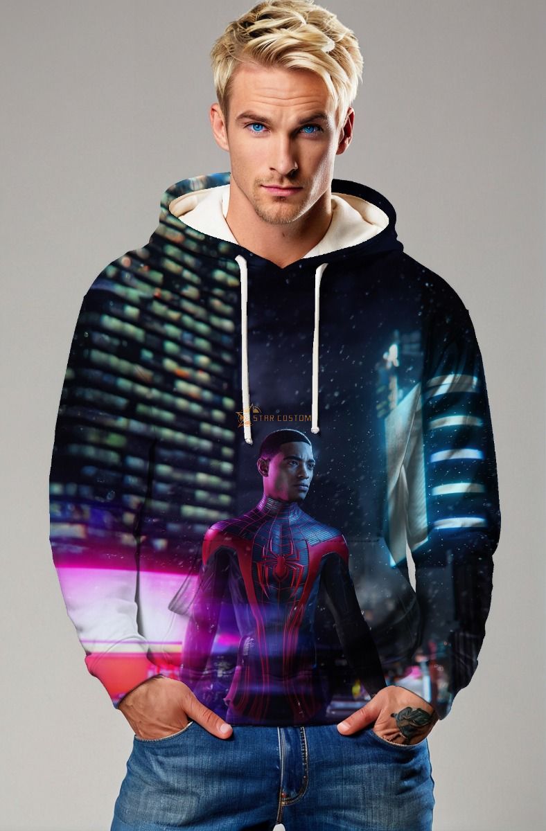 Black & Red Spider-Man Hoodie