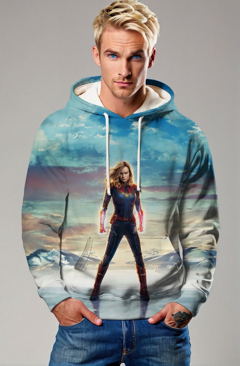 Captain Marvel Red Hoodie