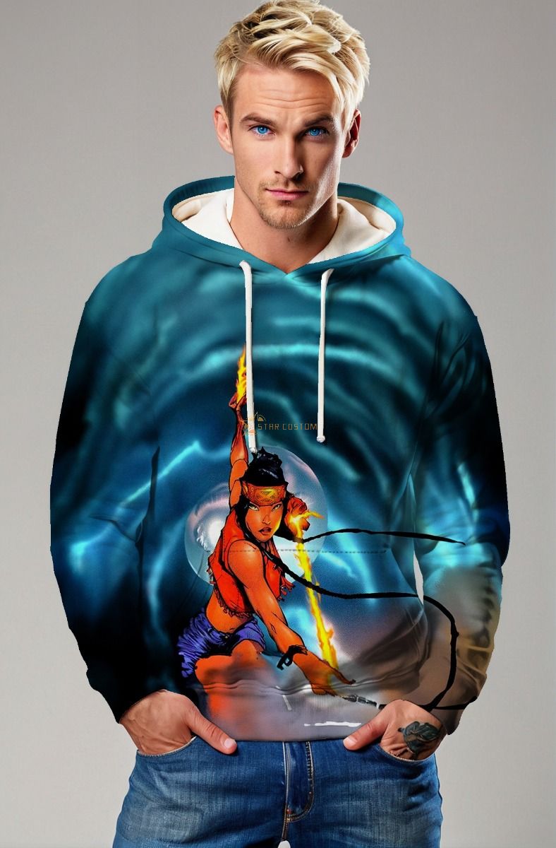 Sea Mist Green Danielle Moonstar Pullover Hoodie