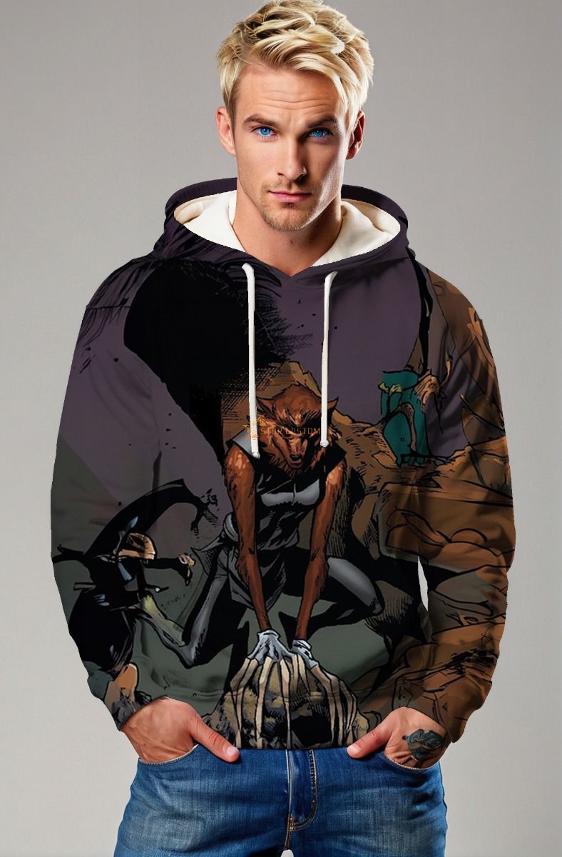 Shadow Purple Wolfsbane X-Men Pullover Hoodie