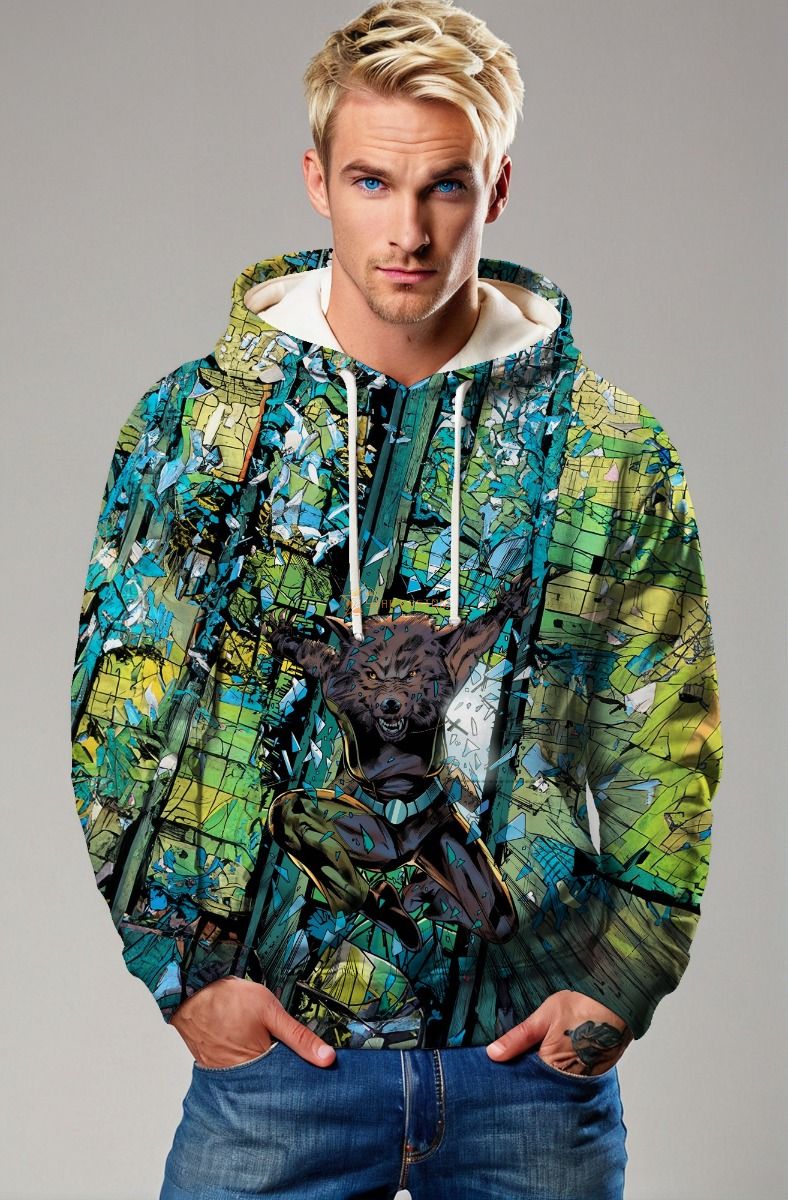 Forest Green Wolfsbane X-Men Pullover Hoodie