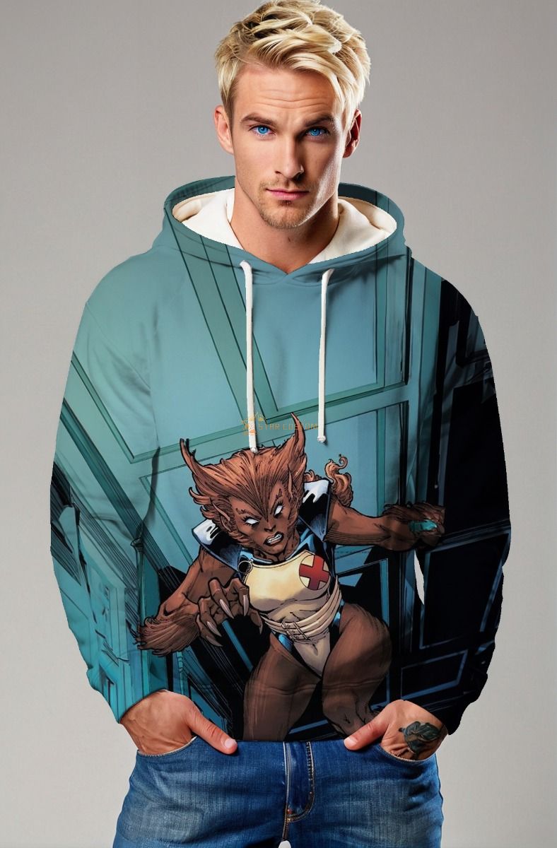 Midnight Teal Wolfsbane X-Men Hoodie