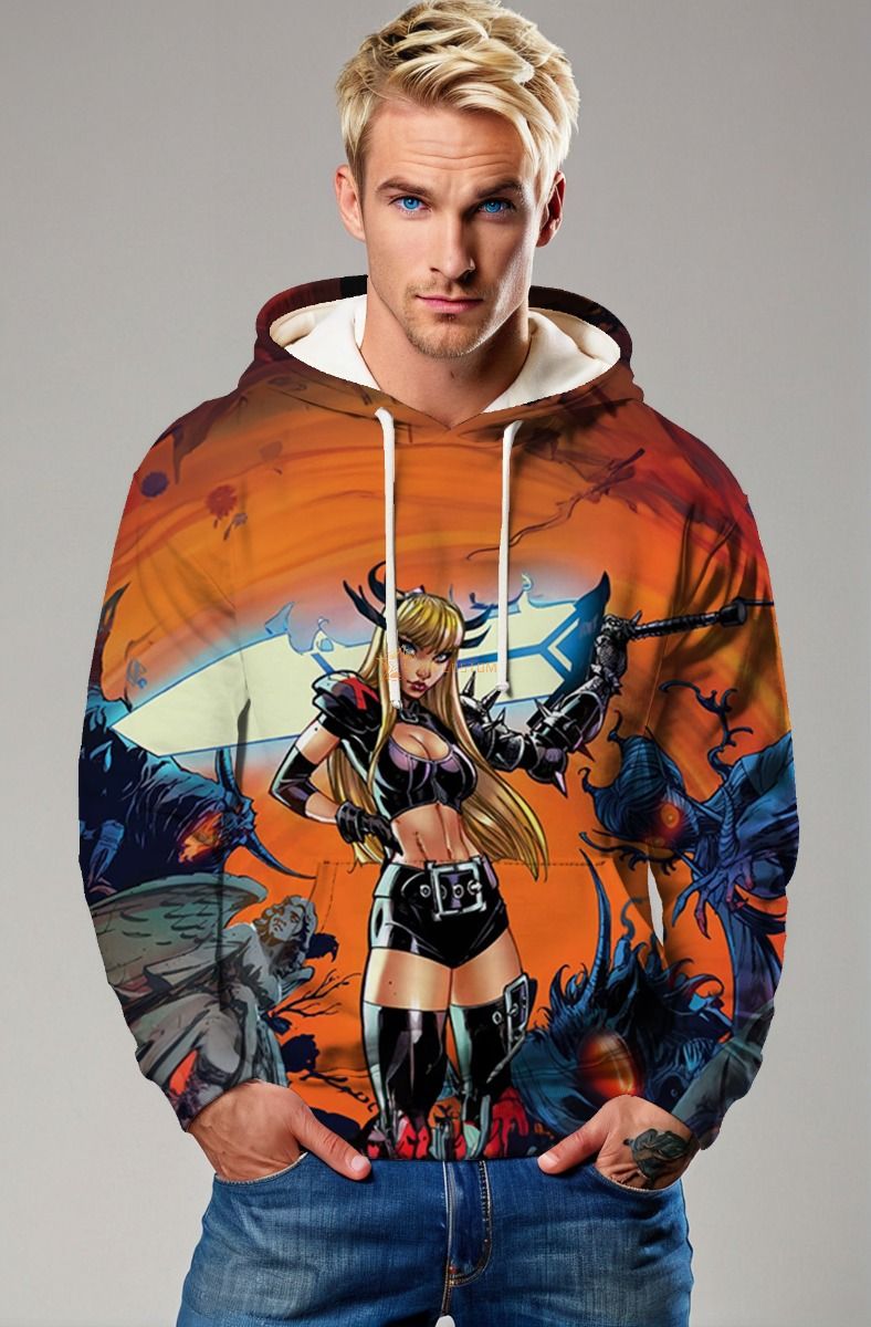 Illyana Rasputin / Magik Fiery Orange Hoodie