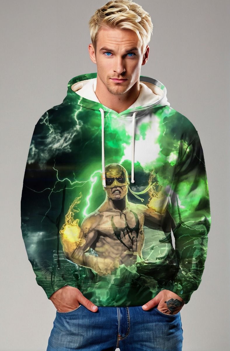 Danny Rand / Iron Fist Green & Yellow Hoodie