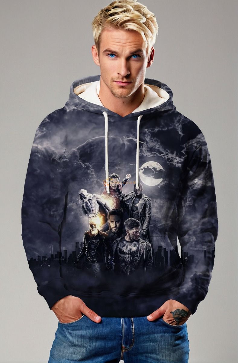 Midnight Sons by Agt Design Black Hoodie