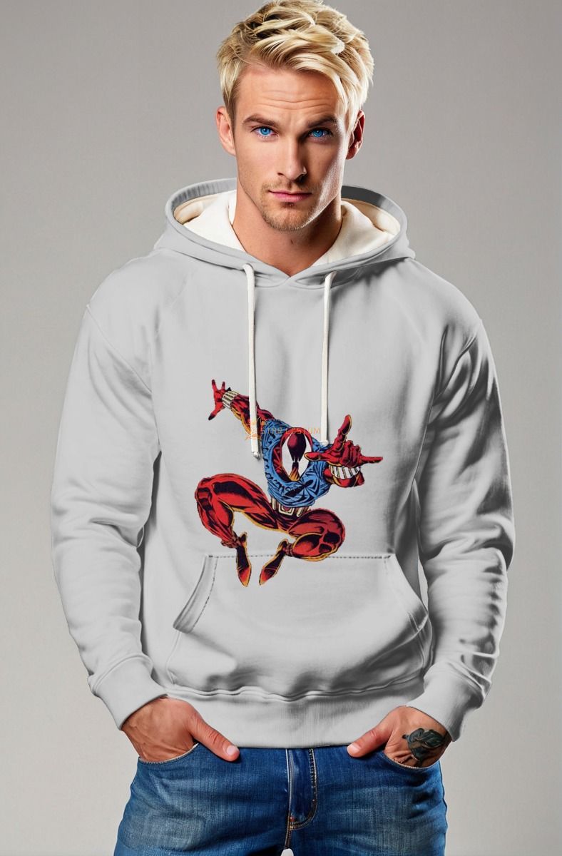The Scarlet Spider Hoodie is a stylish and functional tribute to the Marvel anti-hero