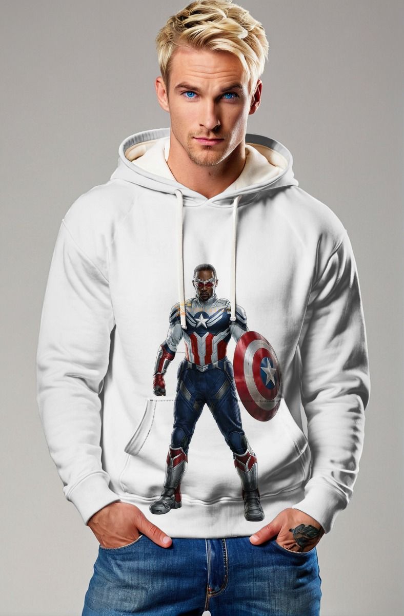 Embrace the new Captain America with the Sam Wilson Hoodie