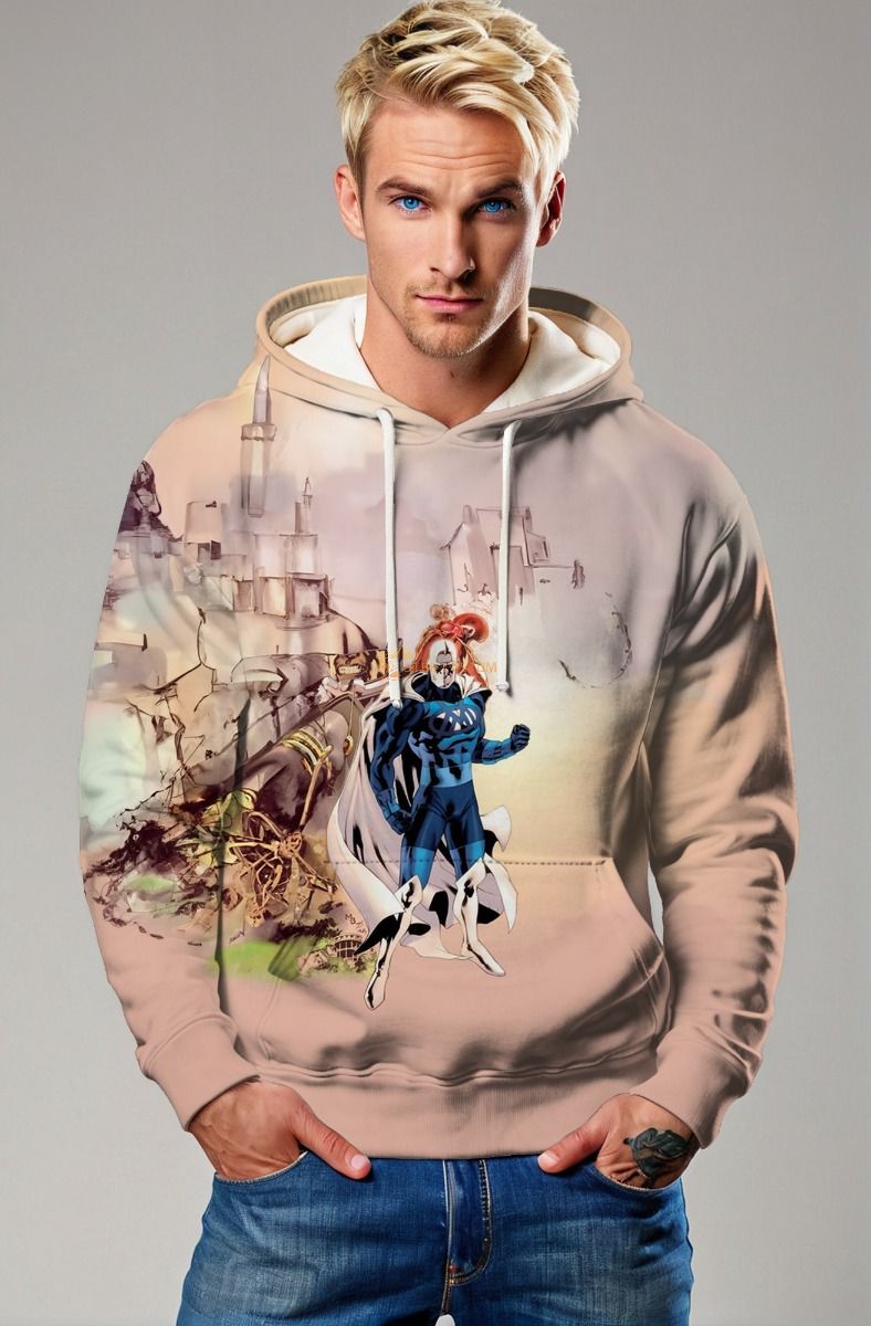 Adam Brashear / Blue Marvel Hoodie - Heroic Beige Edition