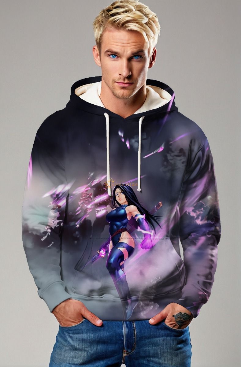 Psylocke (Betsy Braddock) Hoodie - Tap Into Psychic Strength