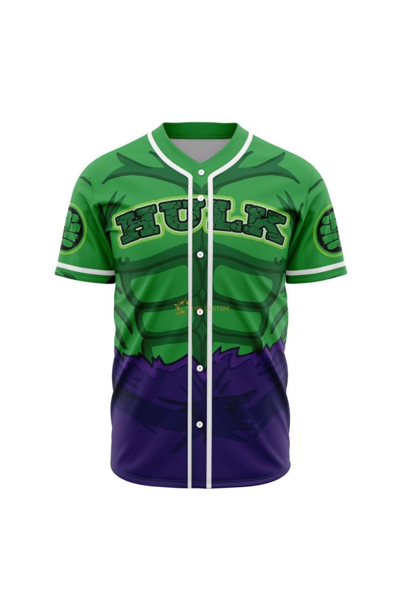 Hulk Marvel Baseball Jersey