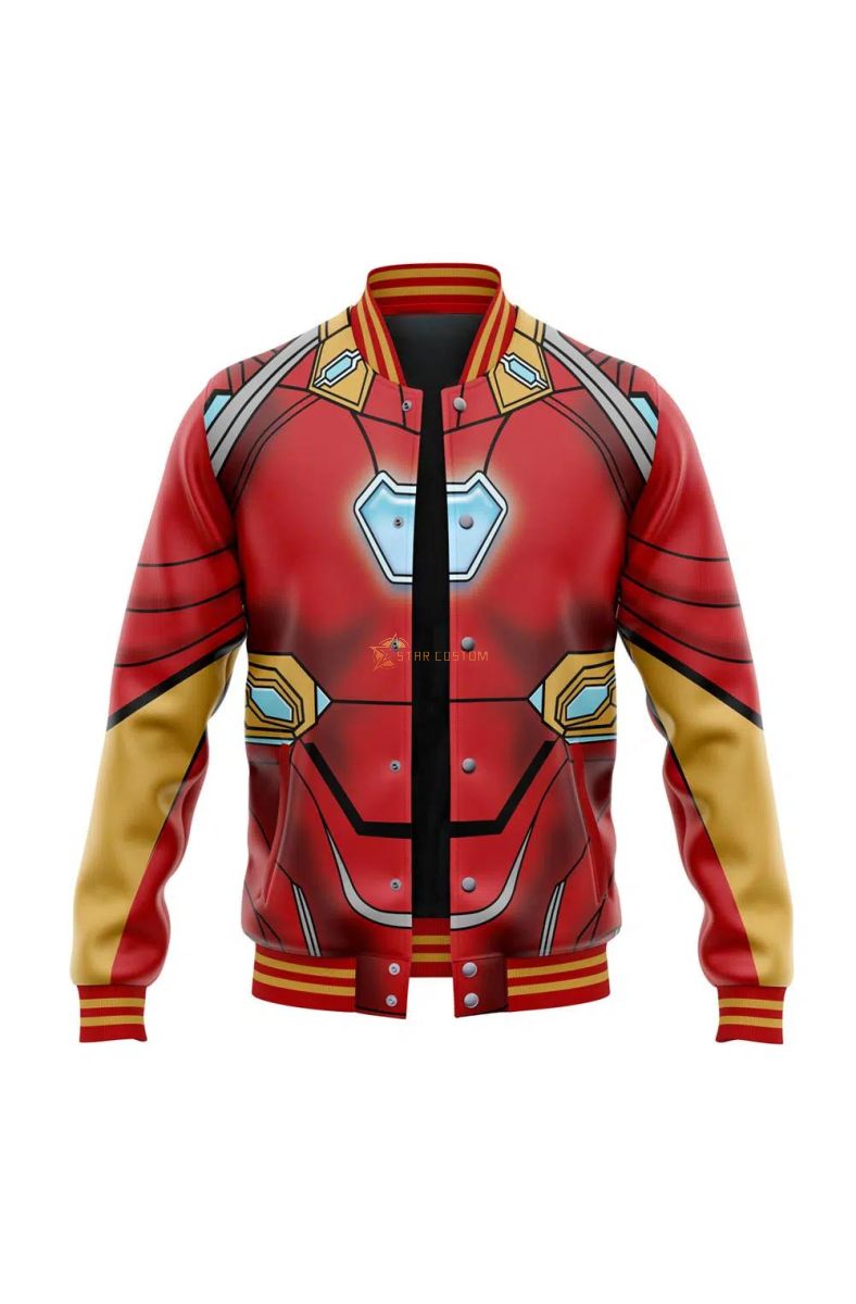 Iron Man Comics Marvel Varsity Jacket