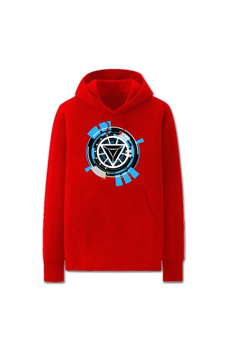 Iron Man Solid Color Iron Man Rep Marvel Inspired Hoodie Solid