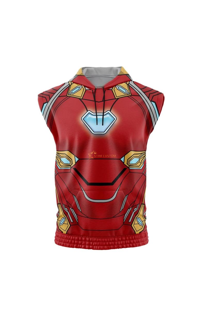 Iron Man Marvel Sleeveless Hoodie