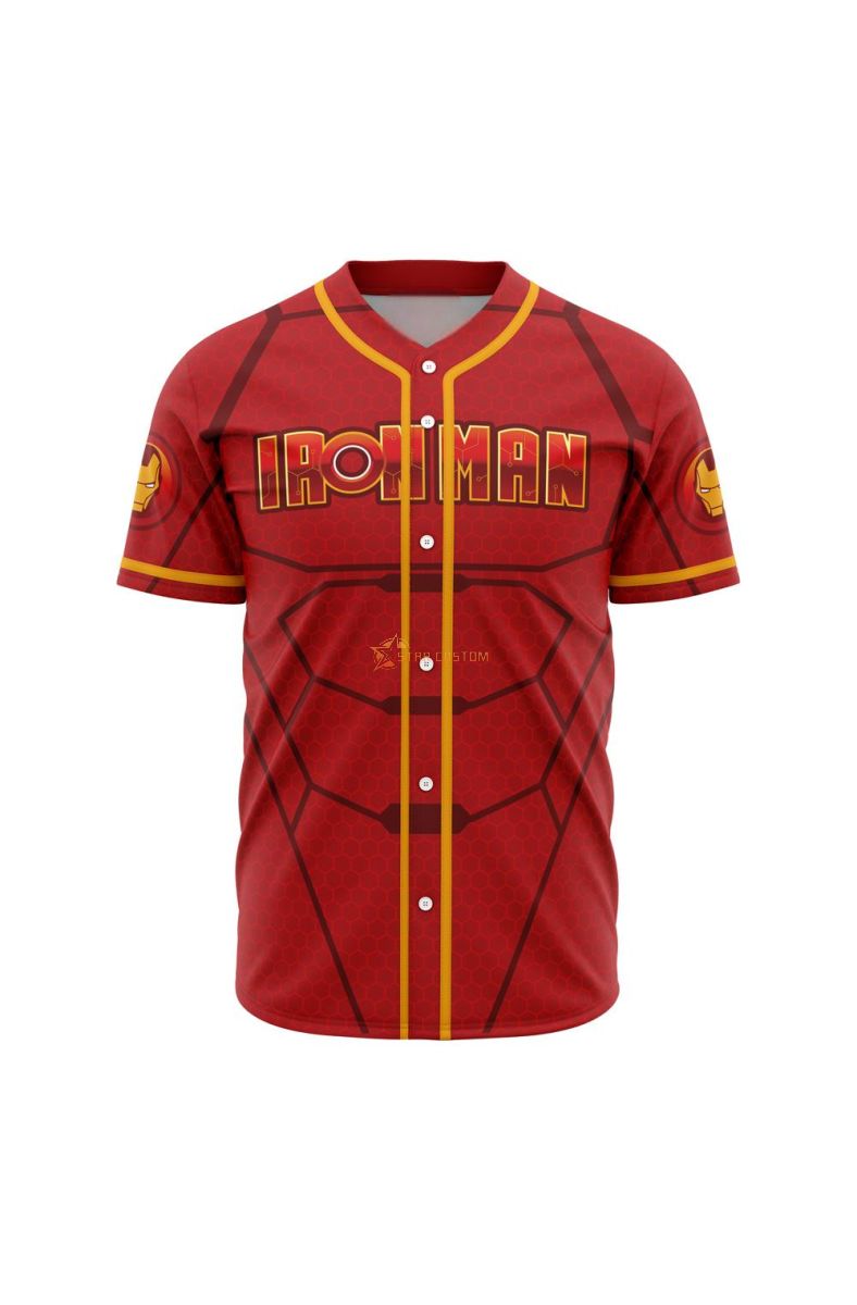 Ironman Marvel Baseball Jersey