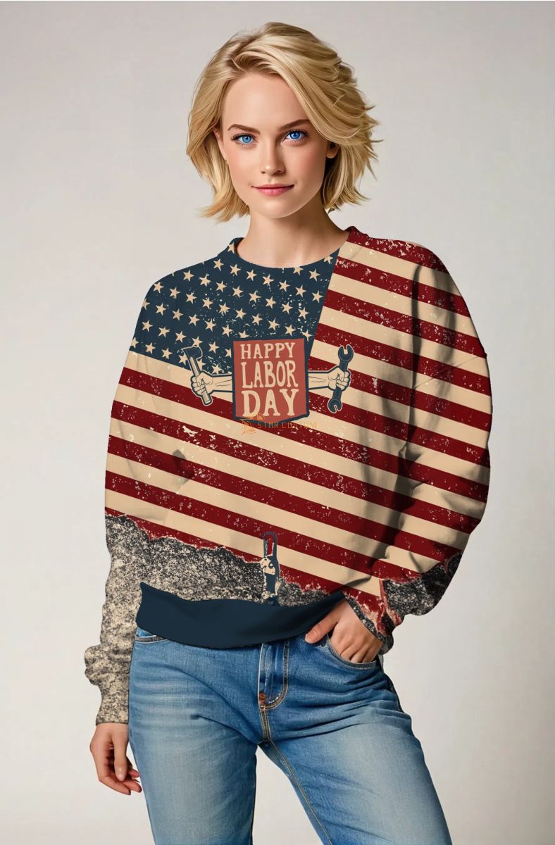 Labor Day Crew Neck Sweater-10