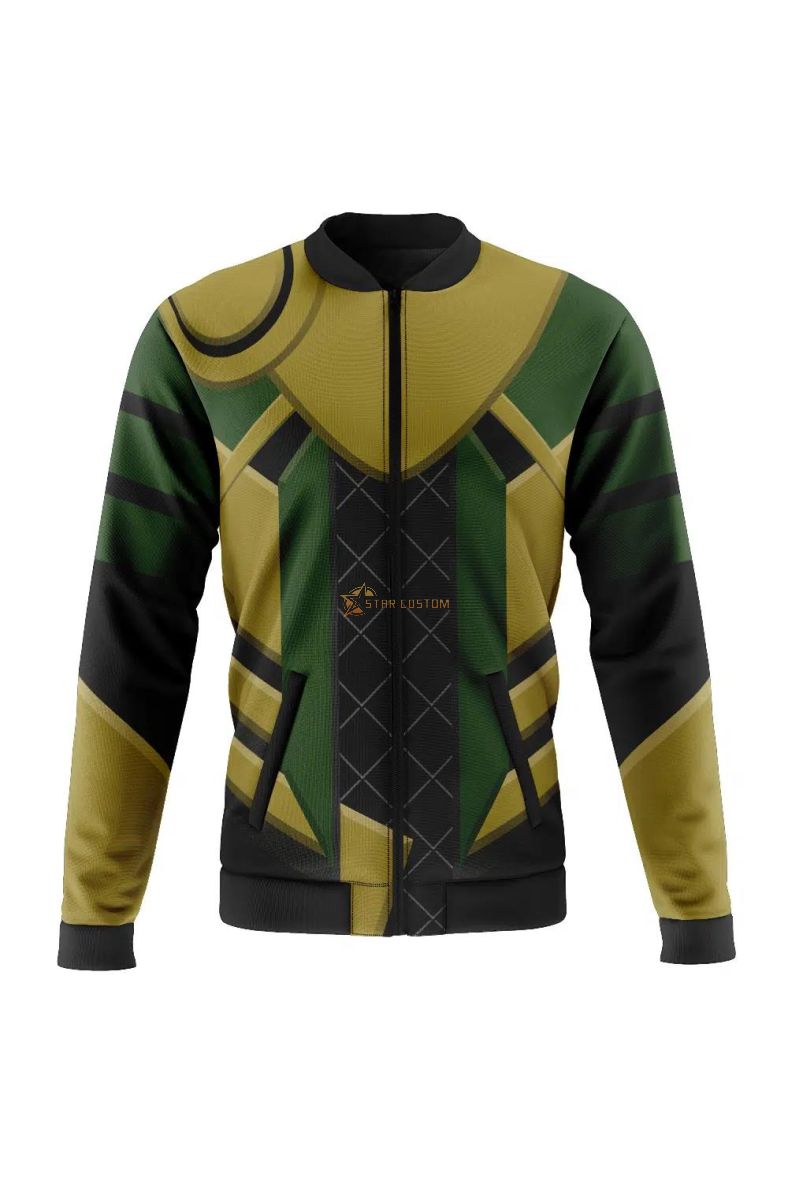 Loki Cosplay Marvel Casual Bomber Jacket