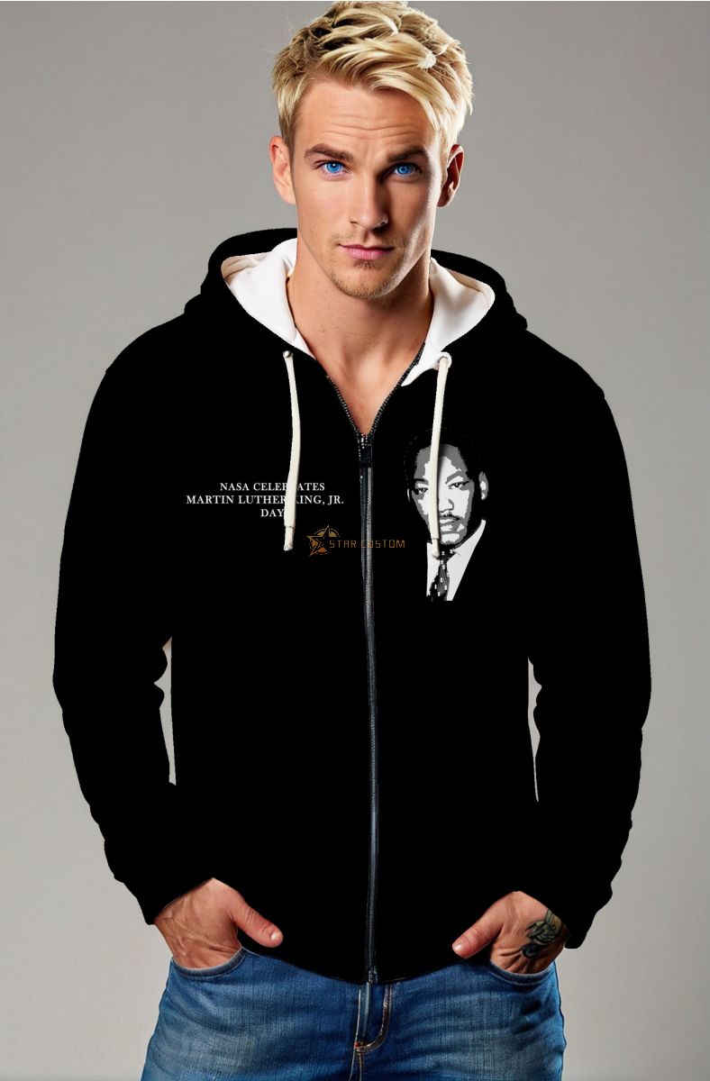 Independence Day Graphic Red Blue Color Block Hoodie