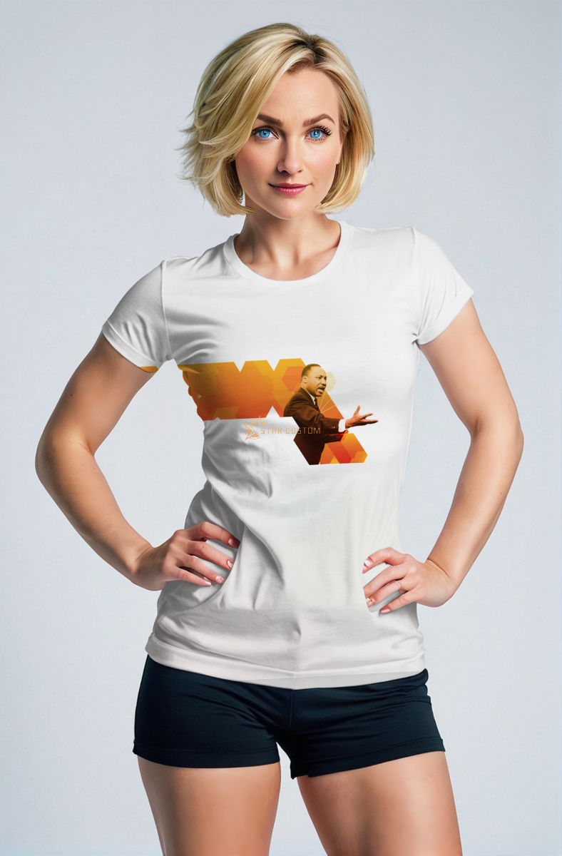 Martin Luther King Graphic Hoodie White Stylish Unique Design