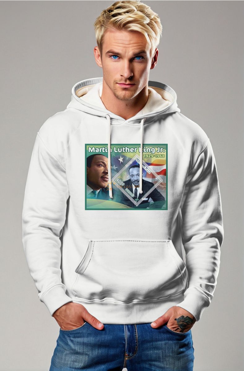 Dream of Equality Martin Luther King White Hoodie