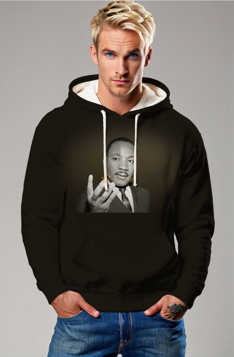 Martin Luther King Printed Fashionable and Comfortable Hoodie